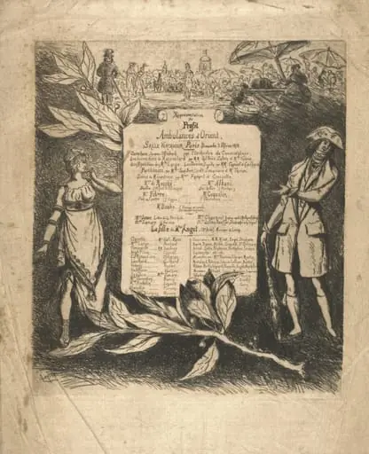 Programme de la représentation du 3 février 1878, salle Ventadour