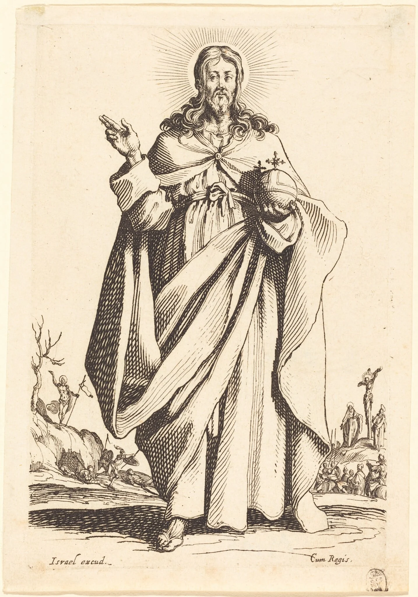 Christ, by Jacques Callot, ink, 1631