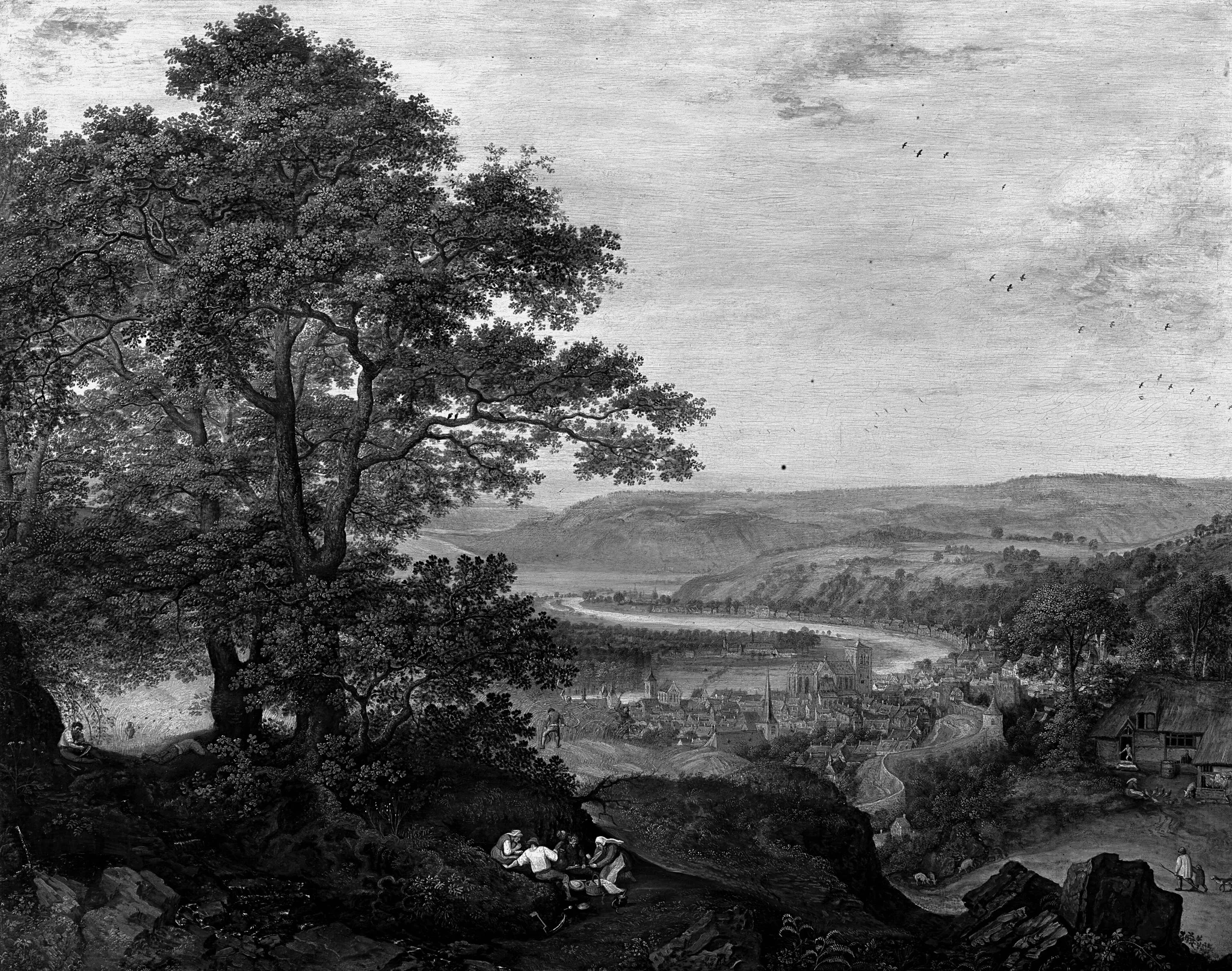 Mountain range landscape