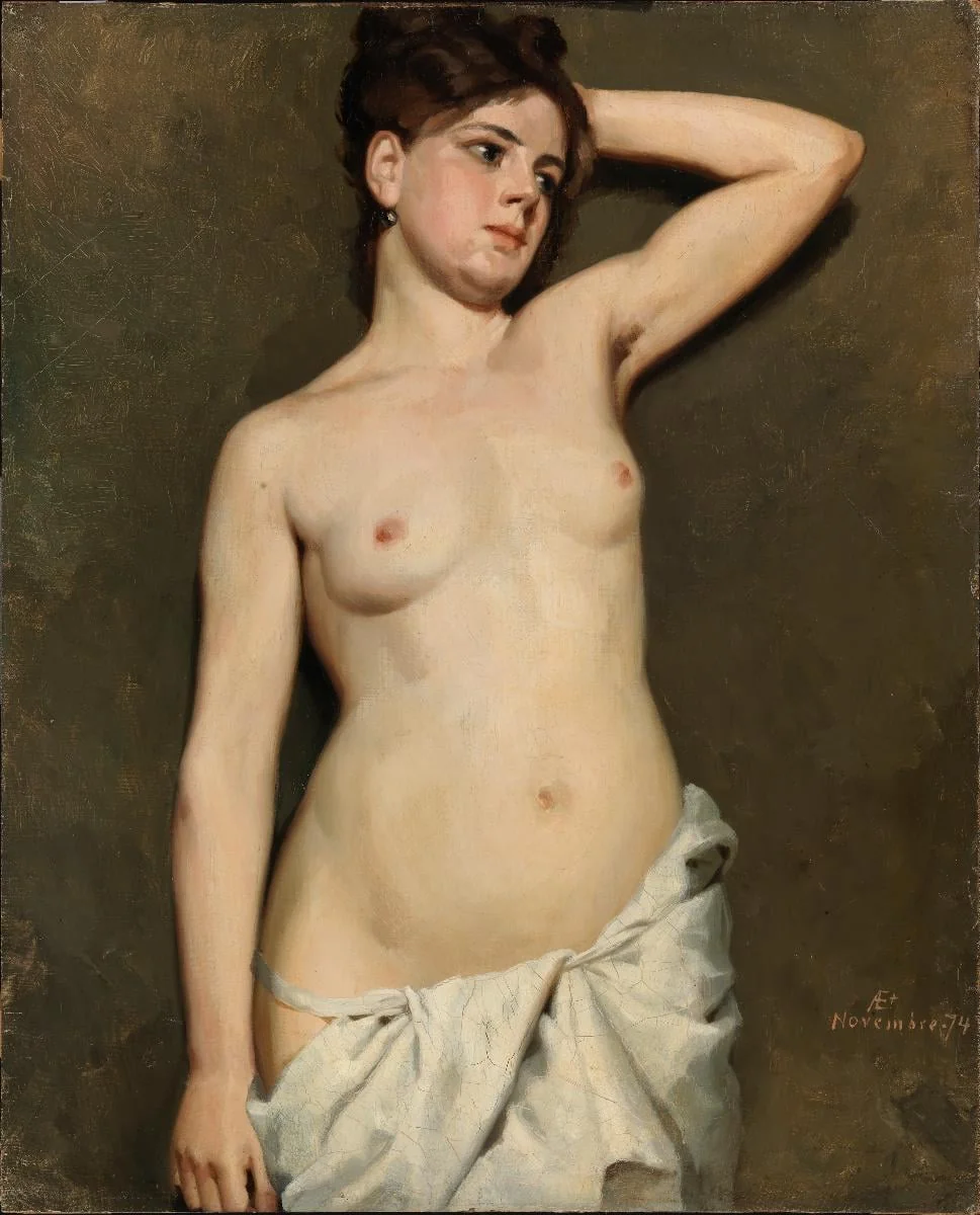 Naismalli, akatemiaharjoitelma, by Albert Edelfelt, unspecified, 1889