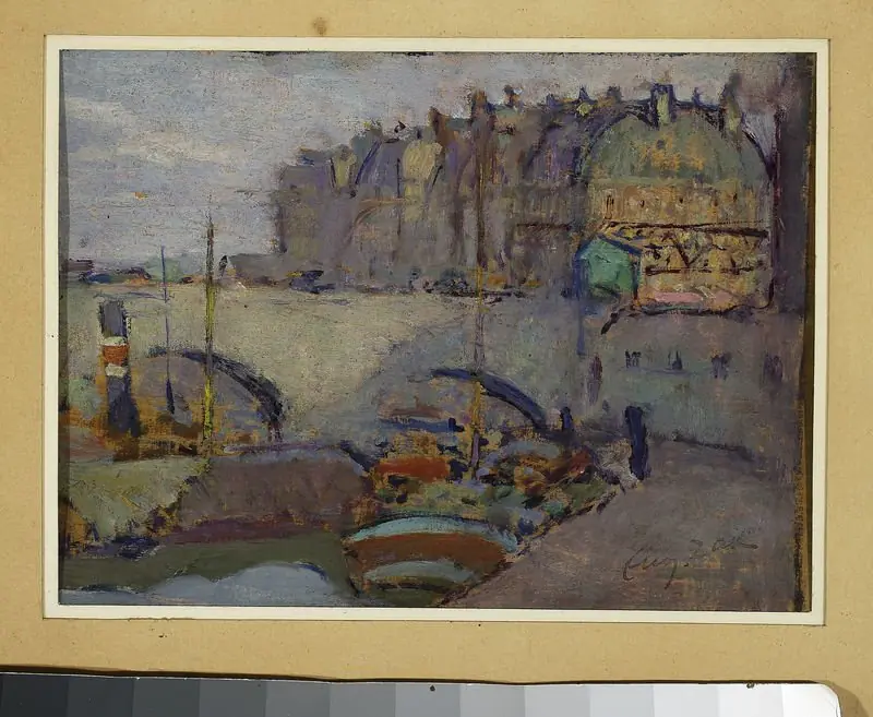 Paris – Fragment of a city with bridges (Seine in Paris)