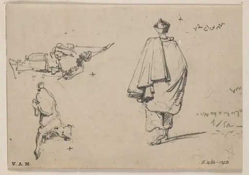 A Chinese porter, a priest and a dog