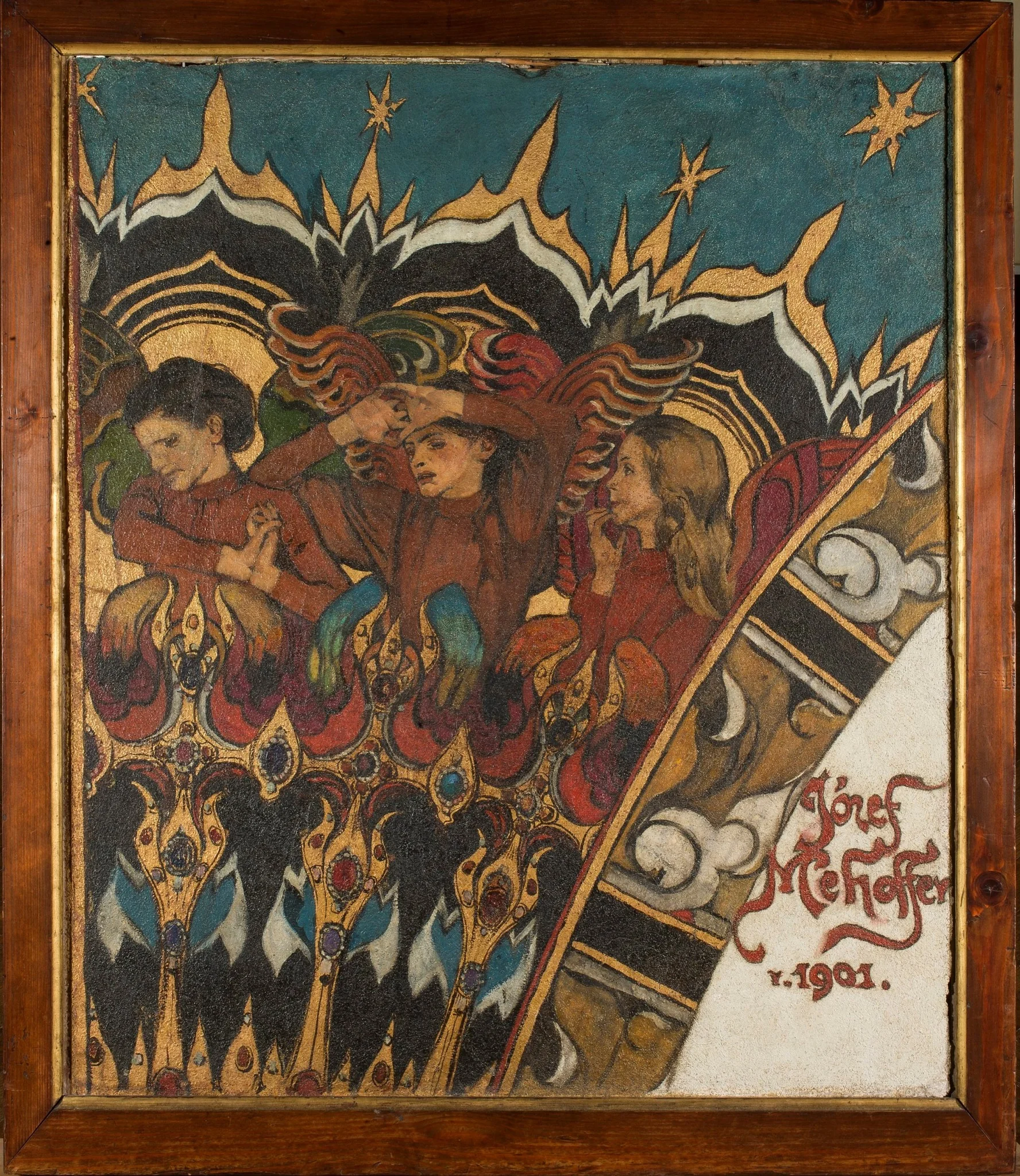 Three angels, by Józef Mehoffer, unspecified, 1901
