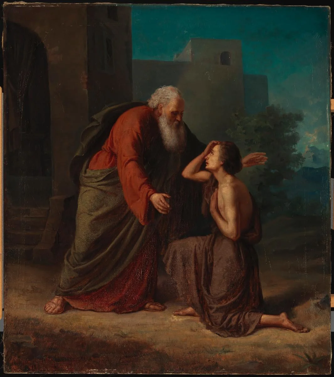 Tuhlaajapojan paluu, by Karl Jansson, unspecified, 1870
