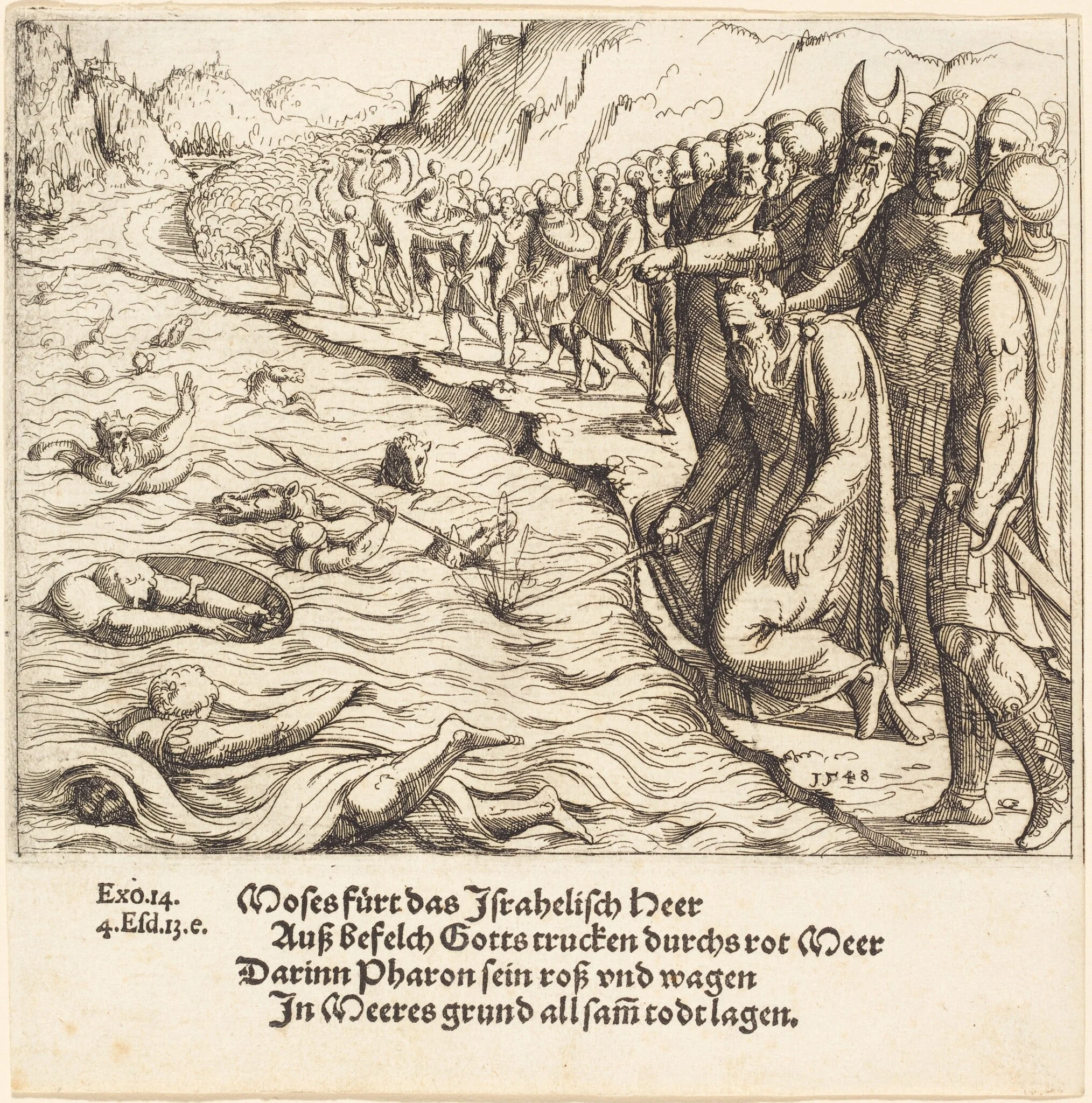Moses Closing the Red Sea