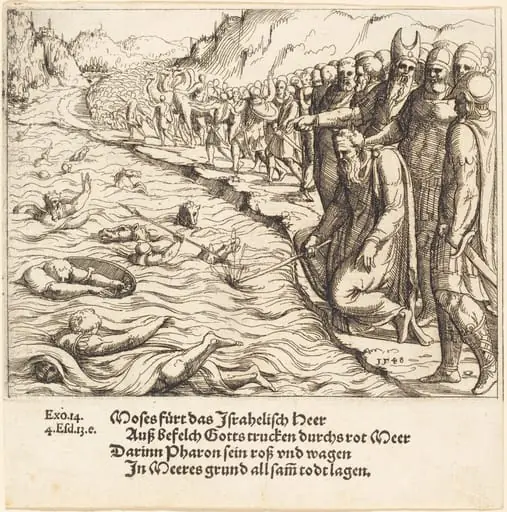 Moses Closing the Red Sea