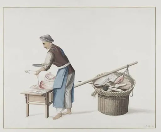 Man Selling Pork