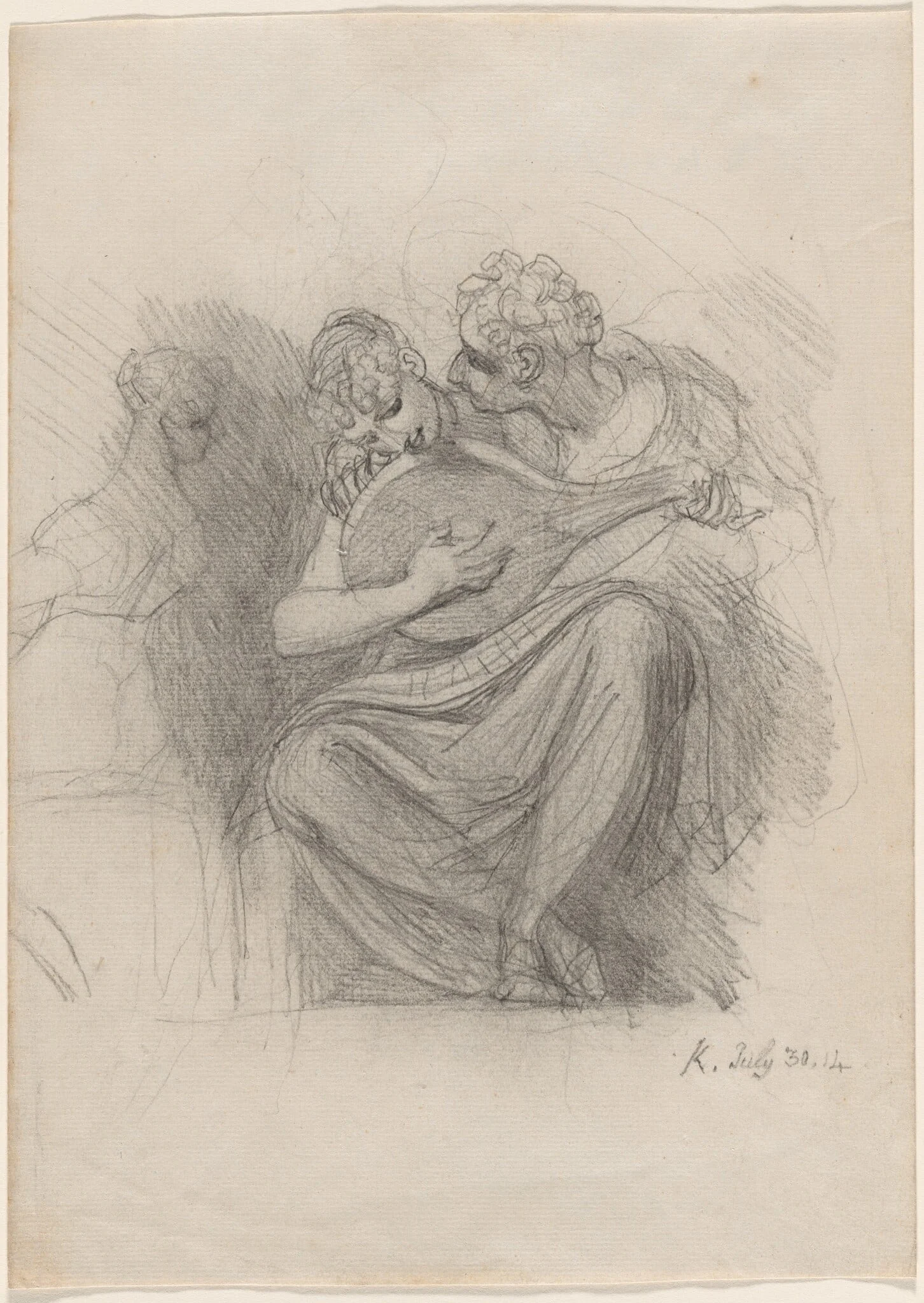 An Intimate Concert, by Henry Fuseli, graphite, 1814