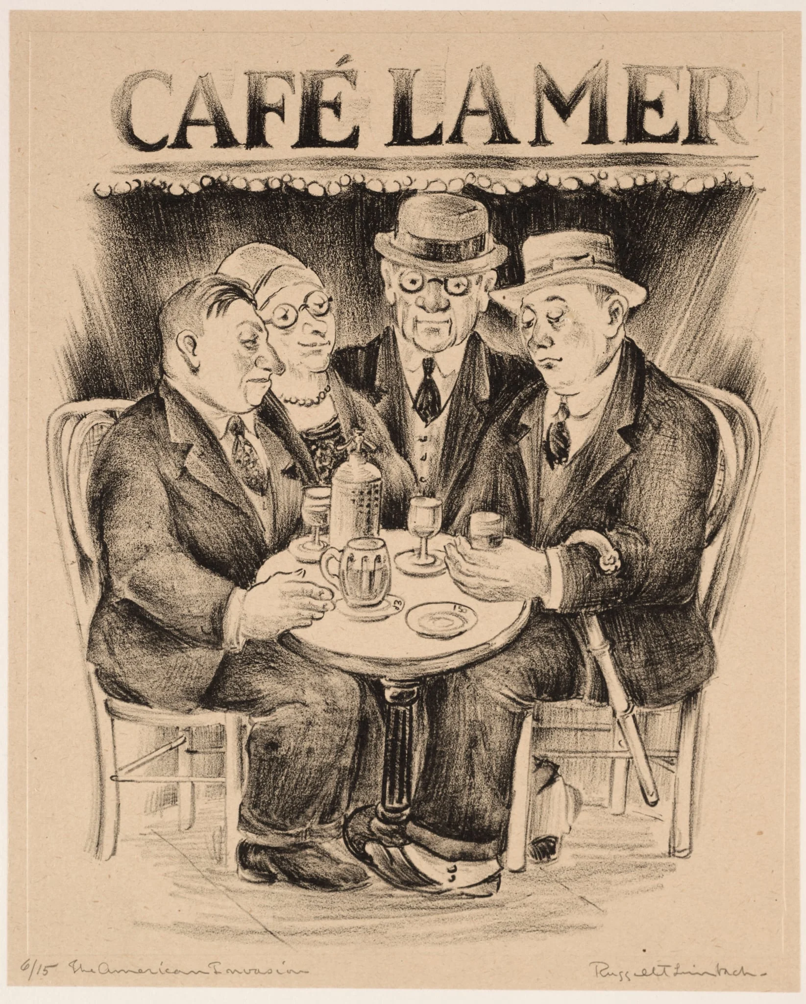 The American Invasion, by Russell T. Limbach, 1929