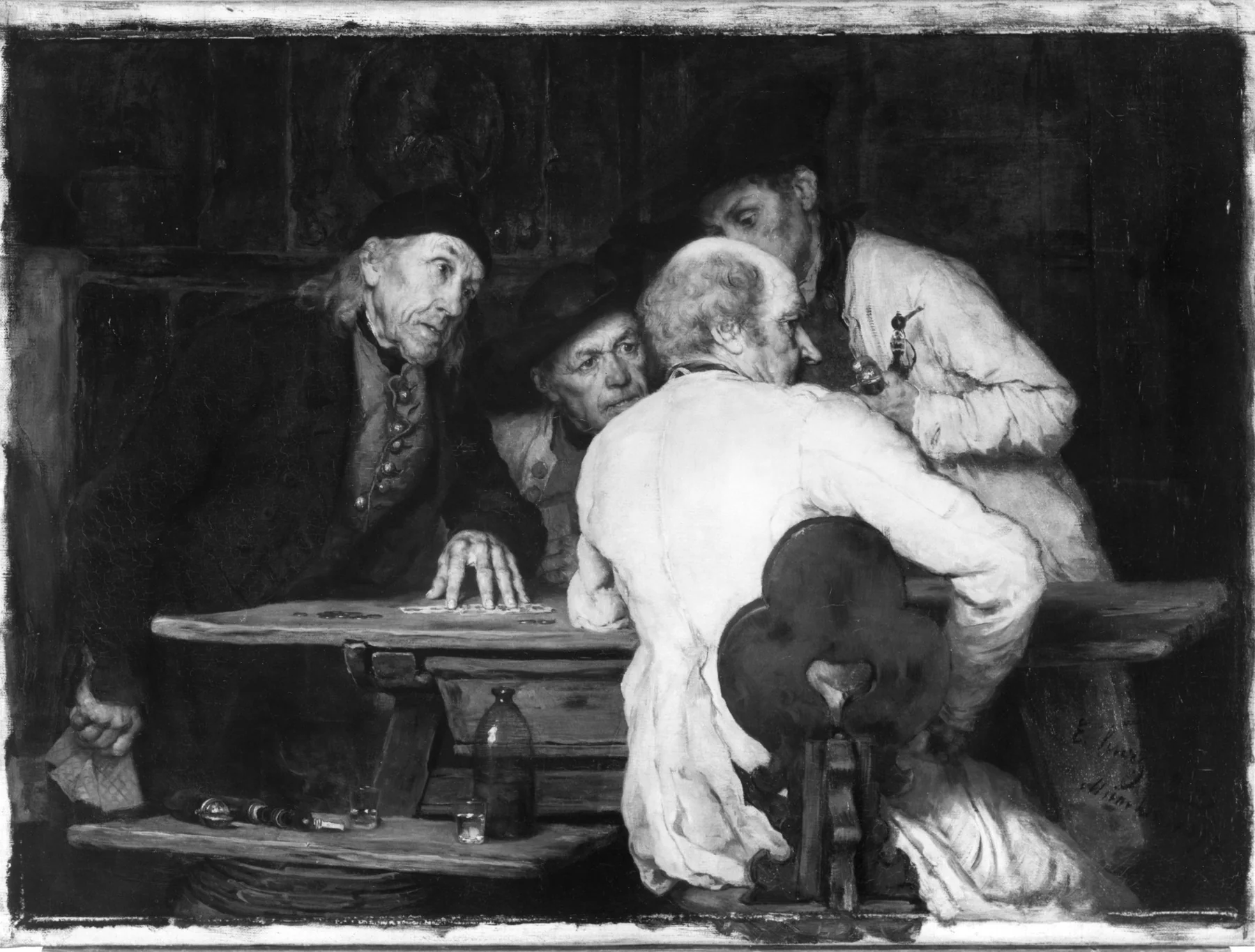 The Dispute, by Eduard Kurzbauer, oil, 1889
