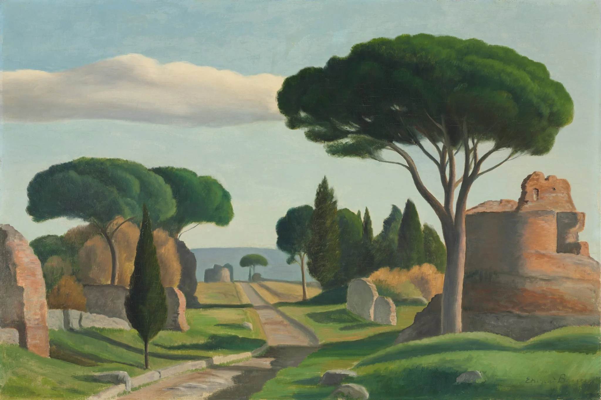 The Appian Way, by Edward Bruce, unspecified, 1929