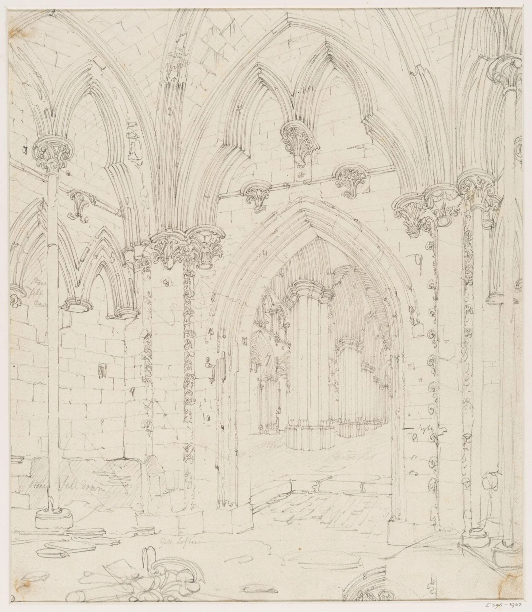 Interior of Walsingham Priory, Norfolk