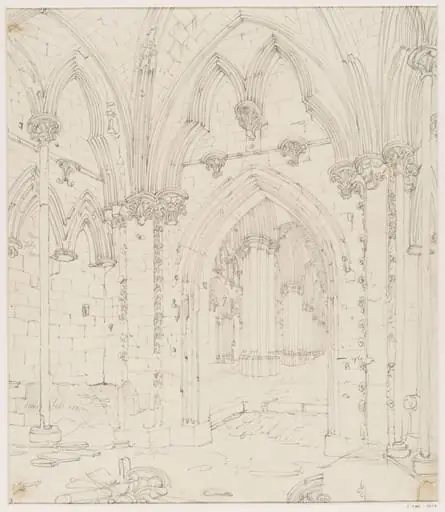Interior of Walsingham Priory, Norfolk