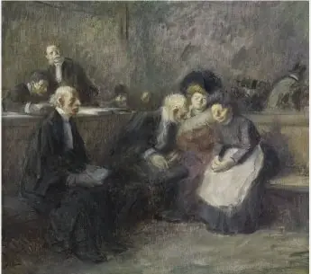 A Scene in the Law Courts