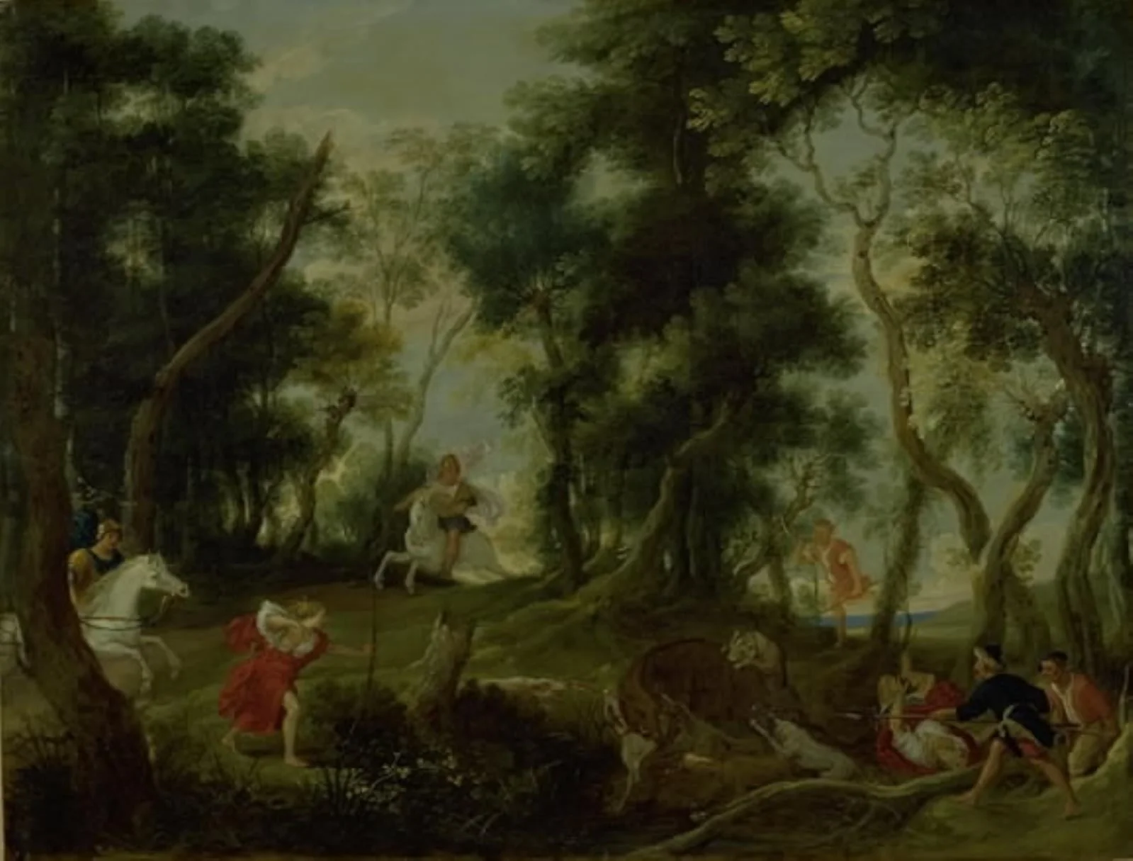 Landscape with Atalanta and Meleager Hunting the Calydonian Boar