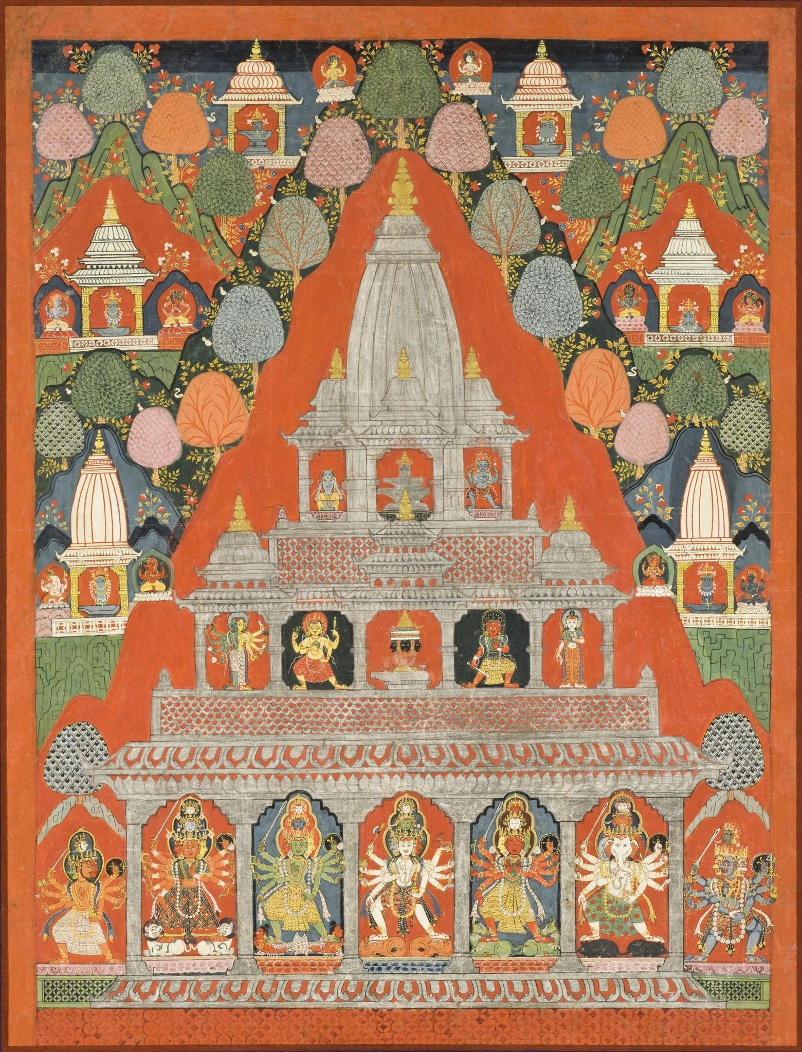 Shaiva Shrines in a Landscape
