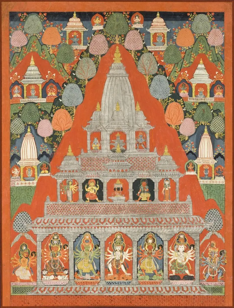 Shaiva Shrines in a Landscape