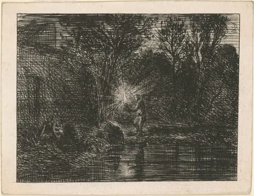 Riverbank at Night