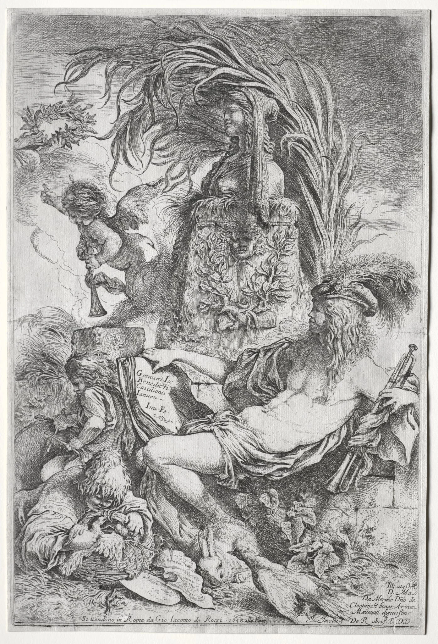 The Genius of Castiglione, by Giovanni Benedetto Castiglione, 1648
