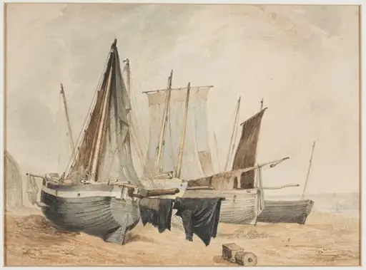 Fishing Boats on Sea-shore