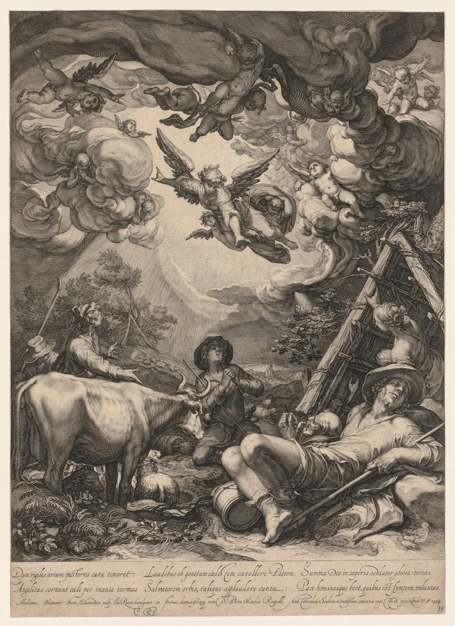 The Annunciation to the Shepherds, by Jan Pietersz Saenredam, 1599