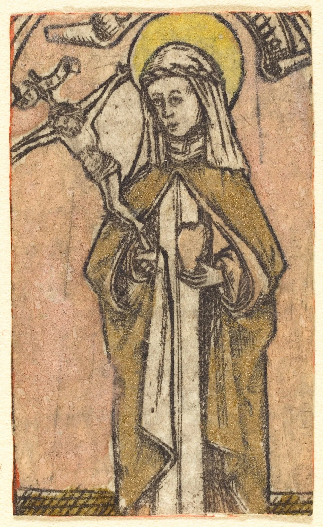 Saint Brigitta?, by German 15th Century, ink, 1465