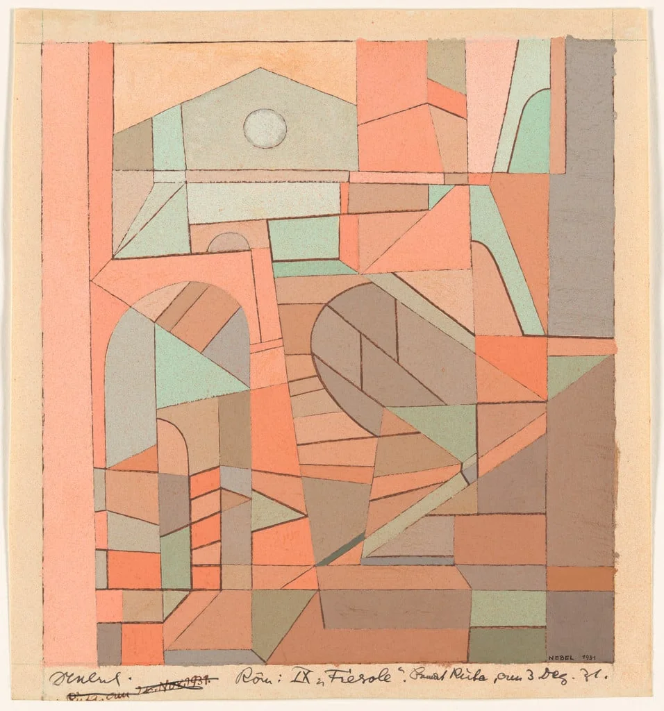 Untitled, by Otto Nebel, gouache, 1931