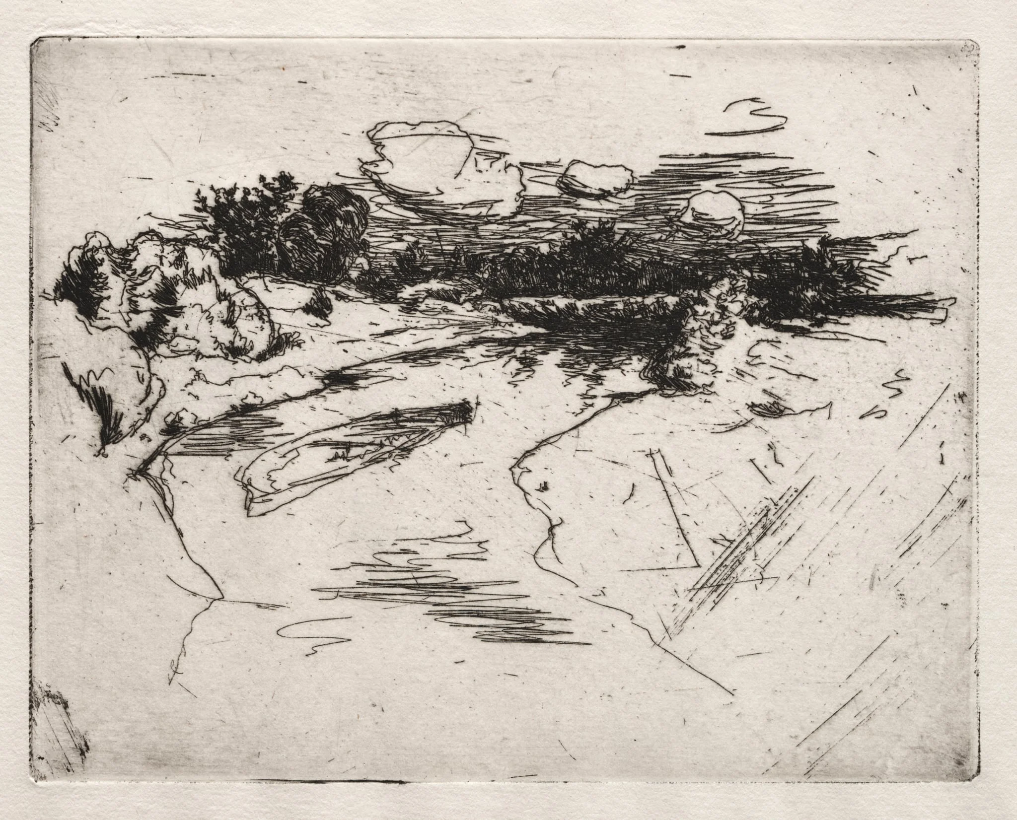 Miami River, near Cincinnati, Ohio, by John Henry Twachtman, 1880