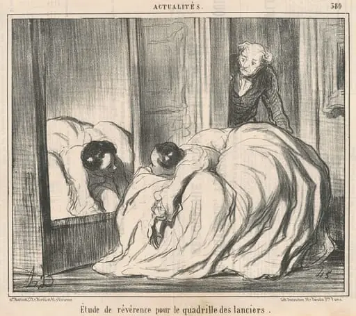 Etude de révérence pour le quadrille des lanciers