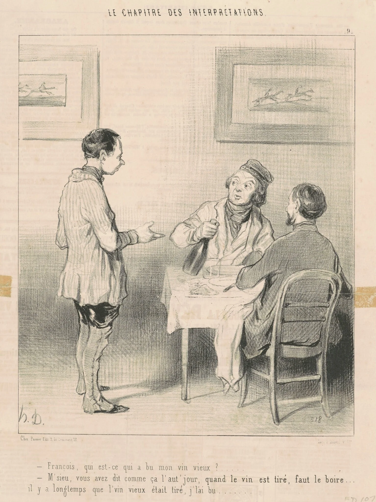 François, qui est-ce qui a bu mon vin ...