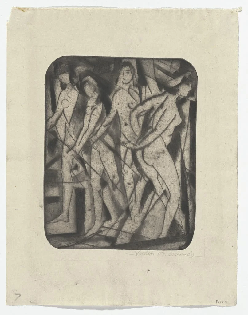 Untitled, by Arthur Bowen Davies, ink, 1916
