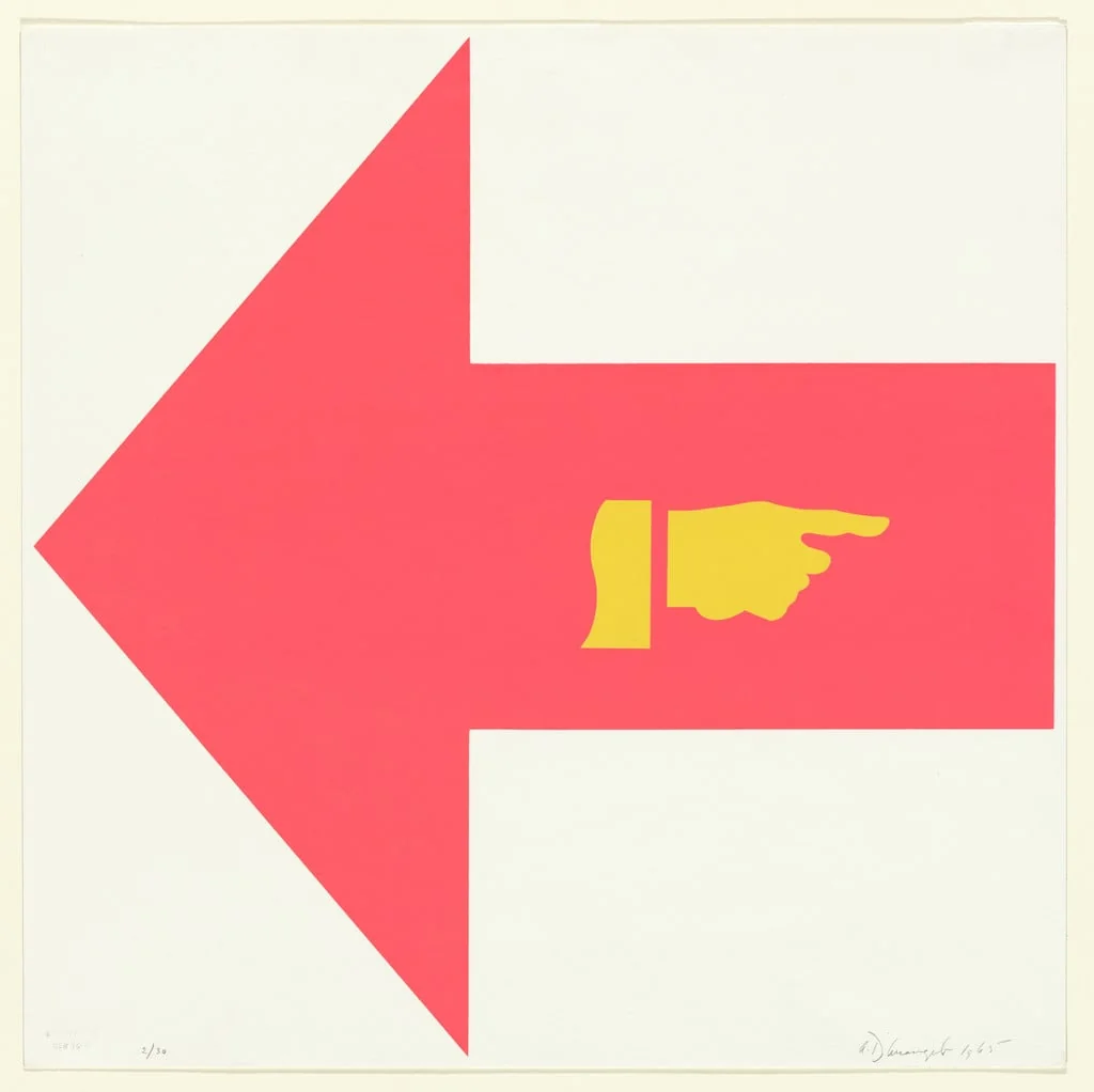 Untitled, by Allan D'Arcangelo, ink, 1965