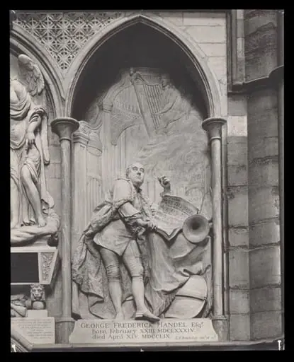 Sculpture of George Frederick Handel, Poets' Corner, Westminster Abbey