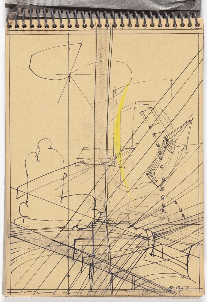 Untitled, by Sonja Sekula, gouache, 1957