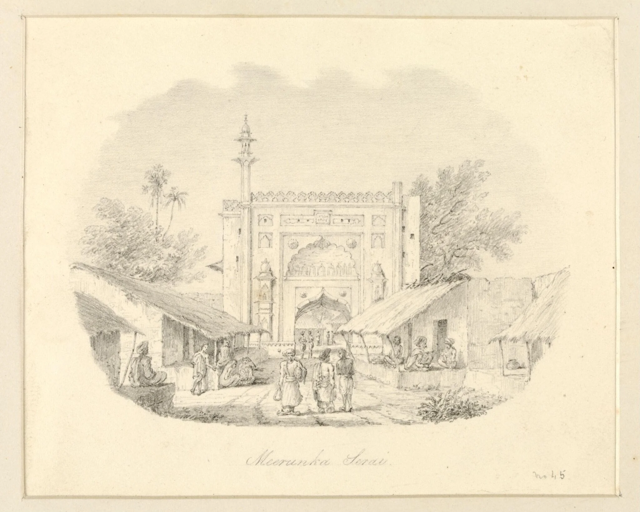 Meerunha Serai, by Robert Captain Smith, 1830