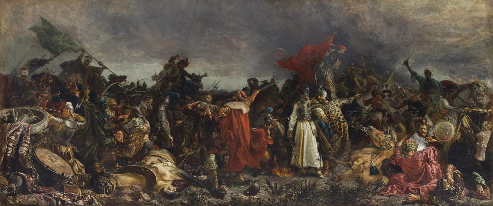 The Battle of Cecora, by Witold Piwnicki, oil, 1890