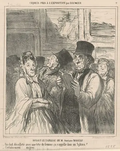 Devant le tableau de M. G. Moreau