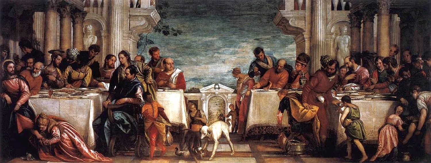The Feast in the House of Simon the Pharisee, by Paolo Veronese, oil, 1570
