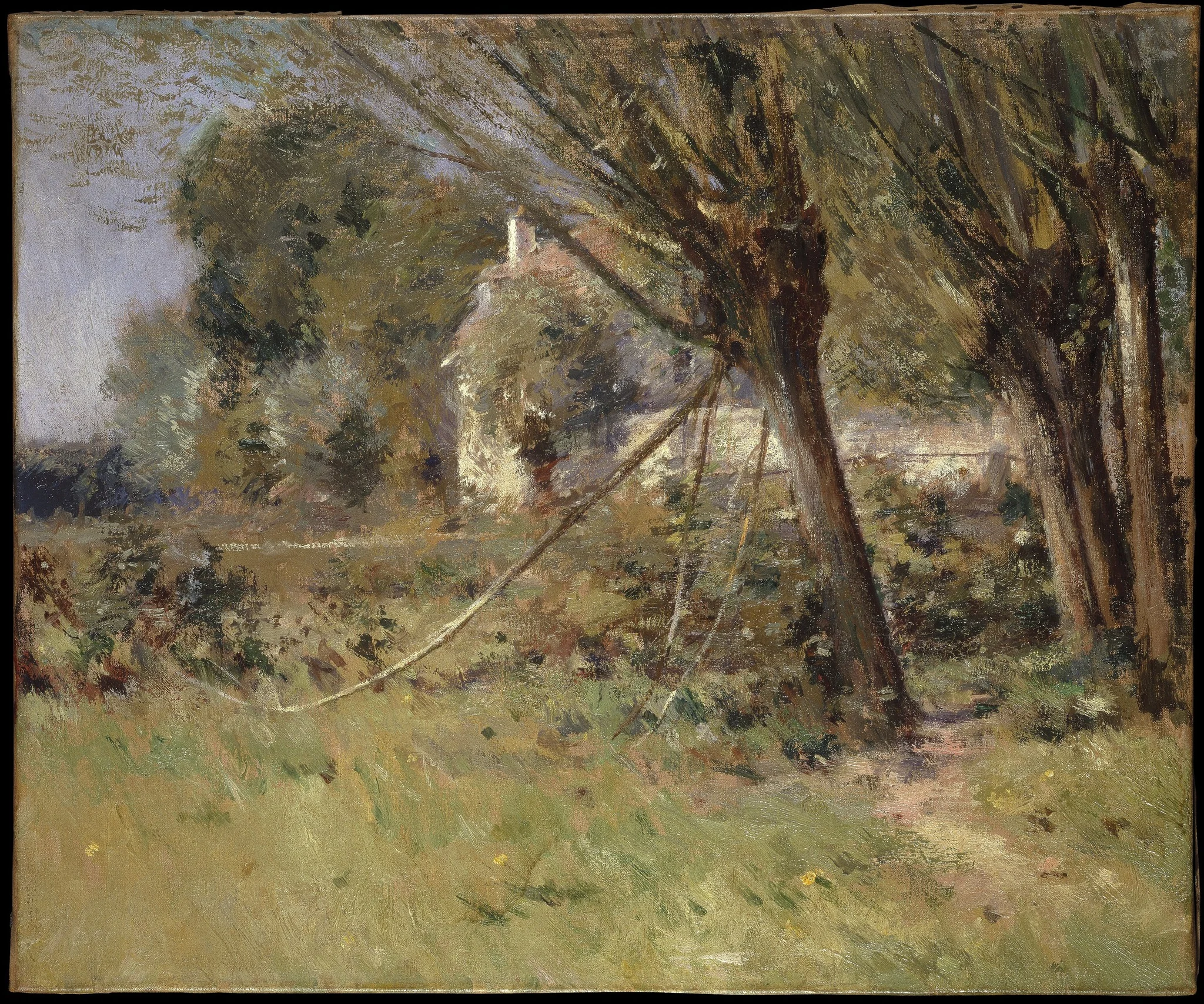 Willows, by Theodore Robinson, oil, 1896