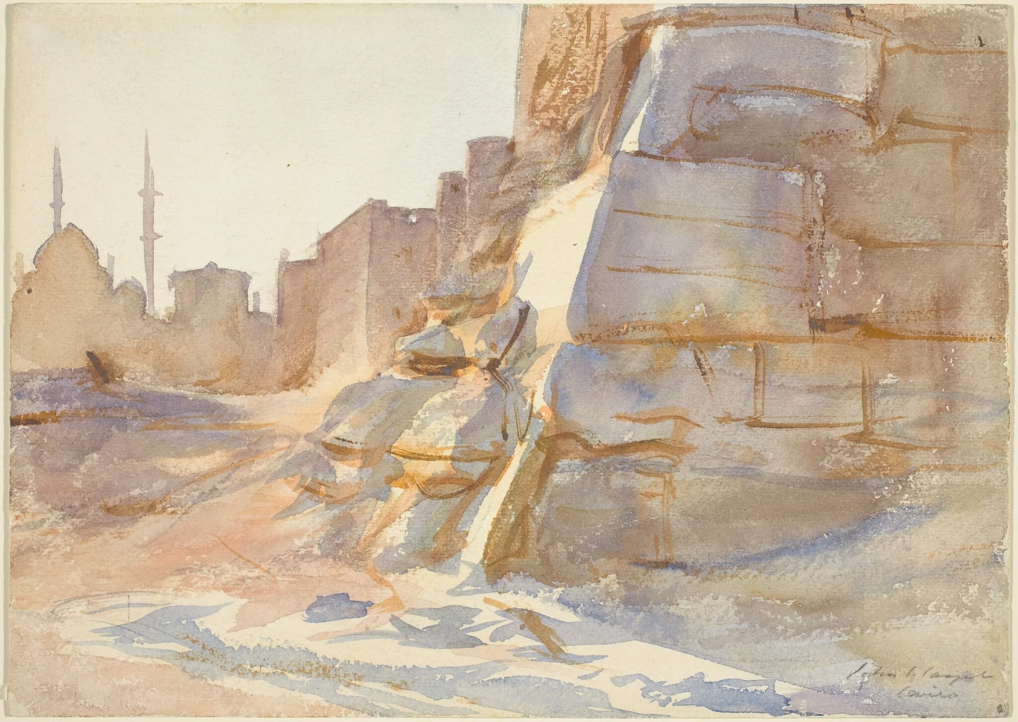 Cairo, by John Singer Sargent, graphite, 1891