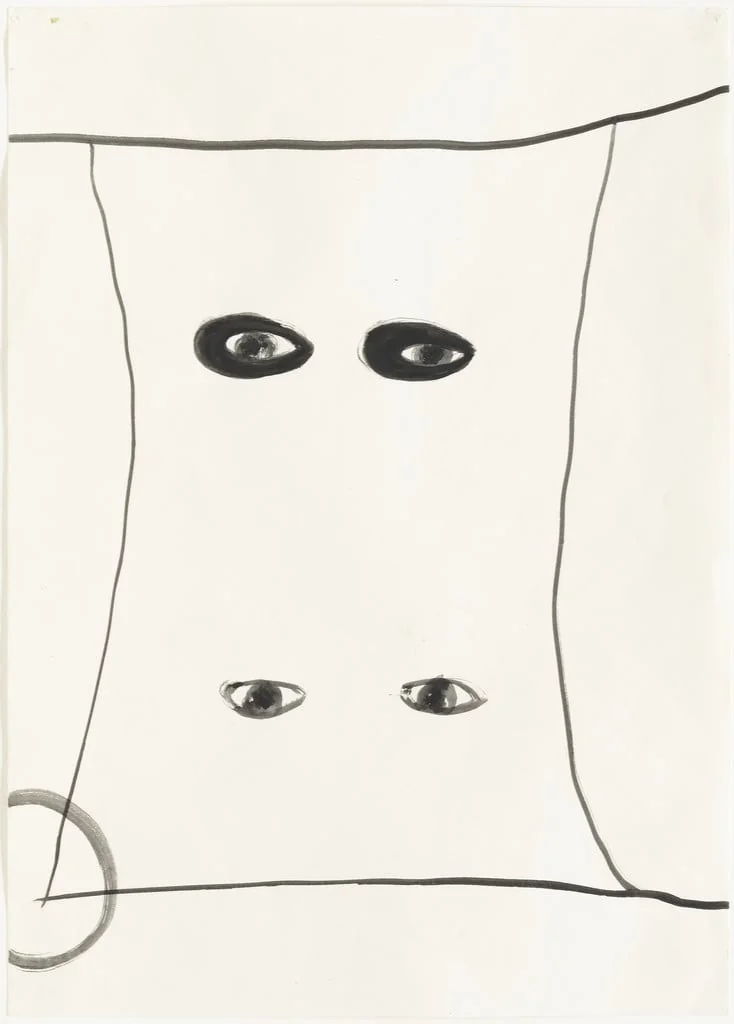 Untitled, by Silvia Bächli, gouache, 1991