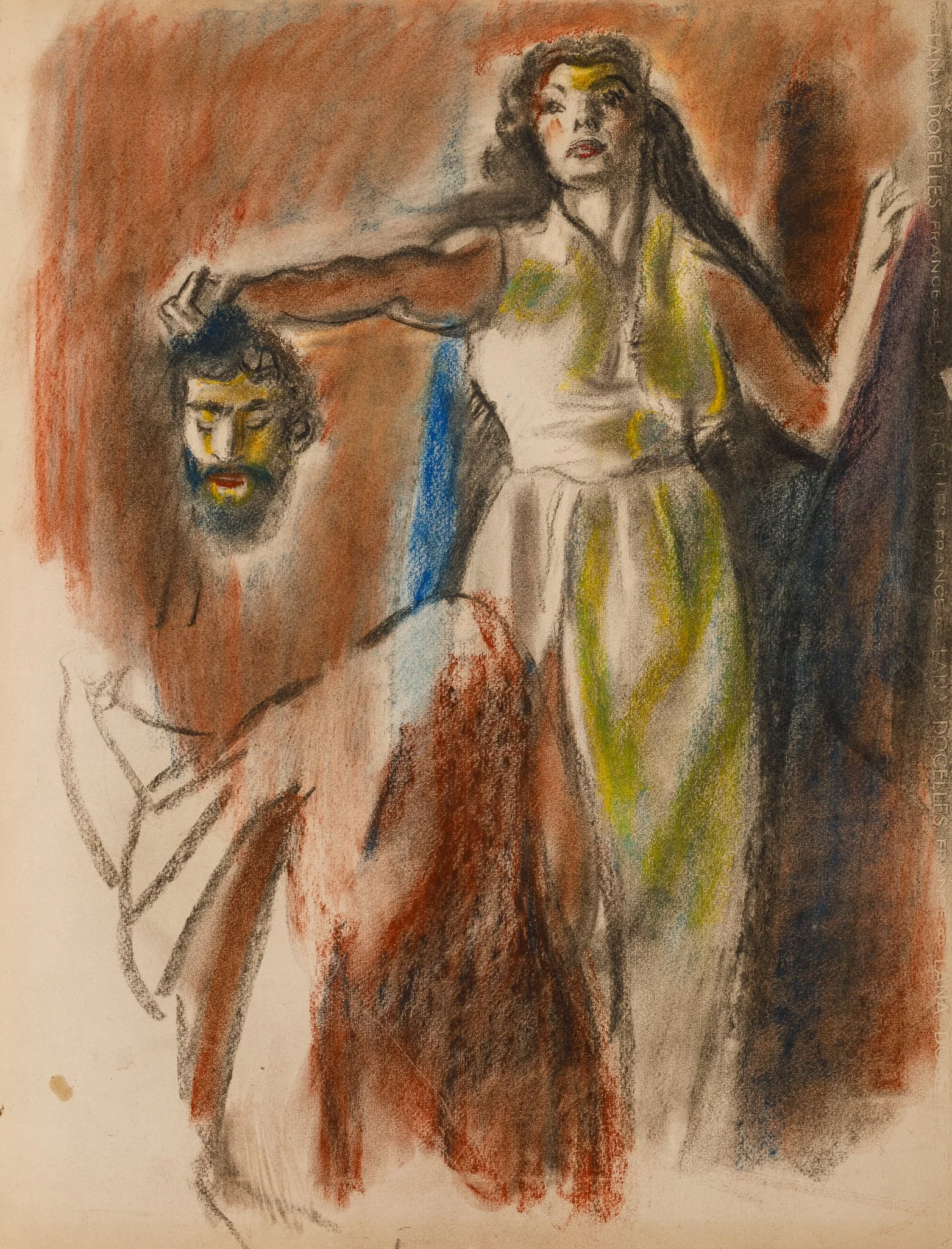 Iudita și capul lui Olofern, by Iosif Iser, 1946