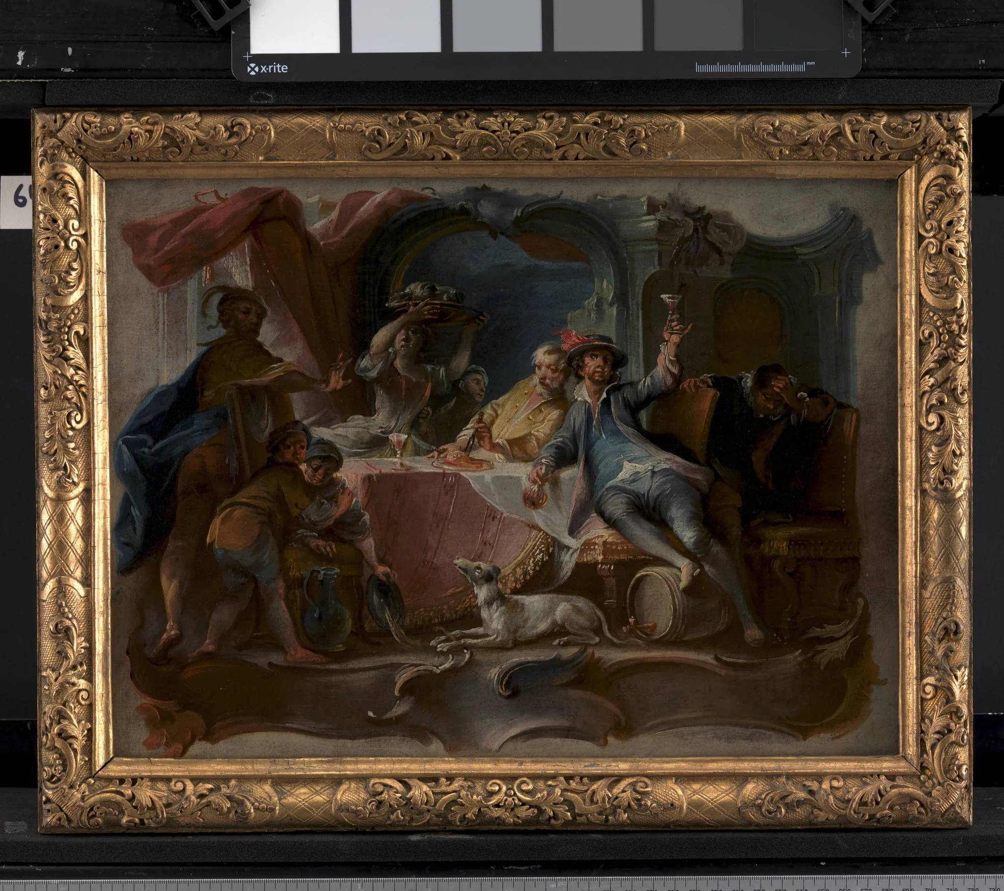 The Prodigal Son Wasting his Inheritance, by Unknown, 1742