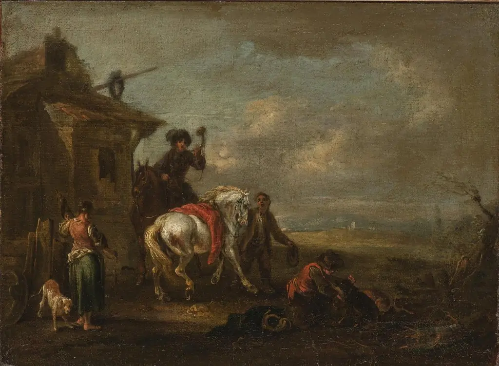 Hunters by a Tavern