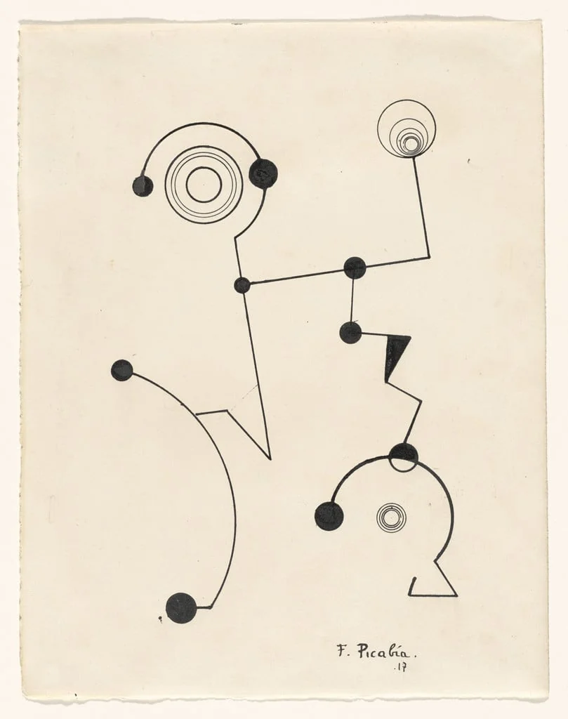 Untitled, by Francis Picabia, ink, 1917