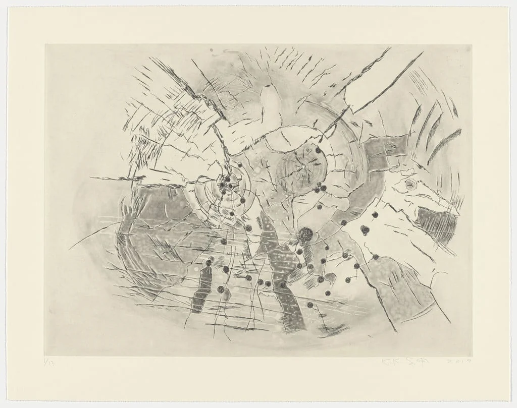 Untitled, by Kiki Smith, ink, 2019