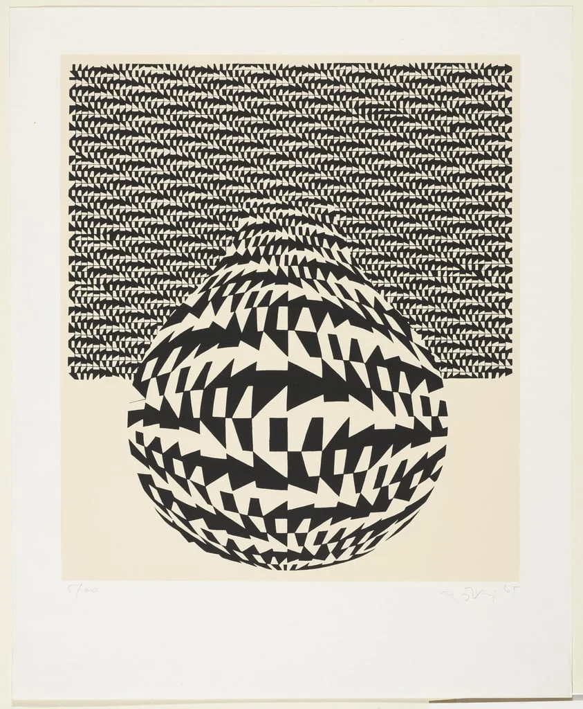 Untitled, by Miroslav Šutej, ink, 1965