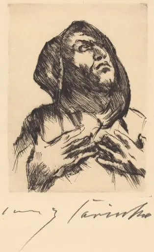 Mönch mit Erhobenem Blick (Monk Gazing Upward)