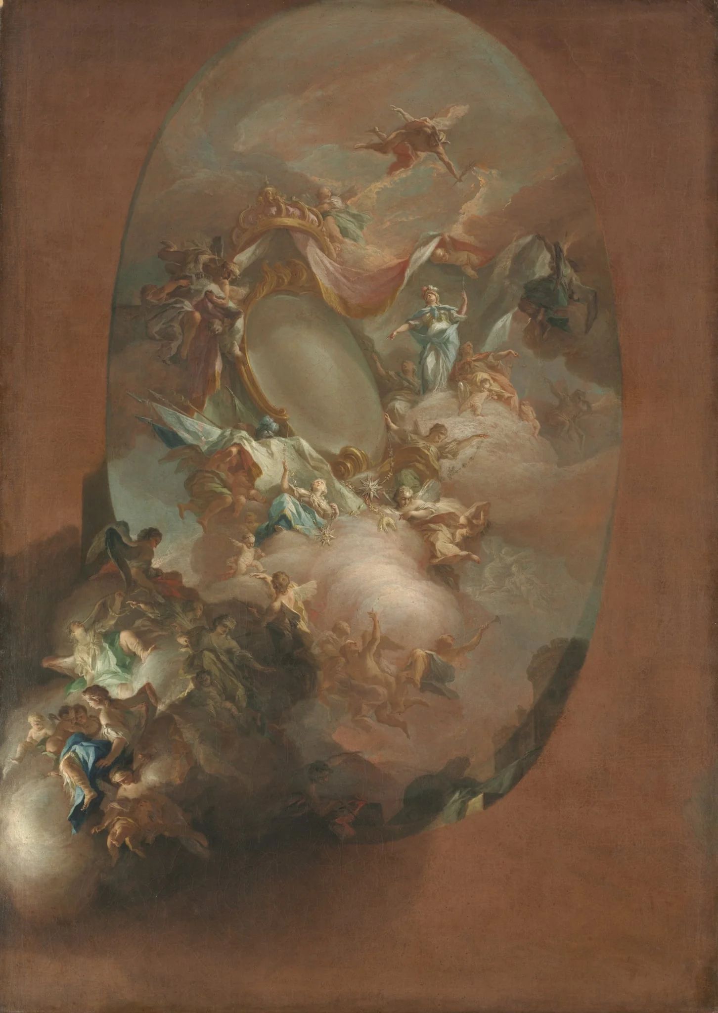 Study for "The Apotheosis of Ferdinand IV and Maria Carolina, King and Queen of Naples" (for the Palazzo dei Regi Studi, Naples), by Pietro Bardellino, unspecified, 1781