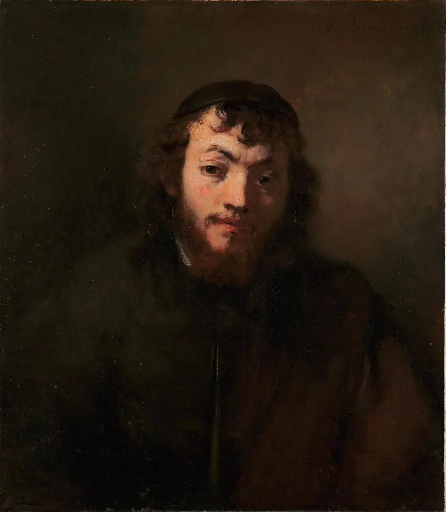 Portrait of a Young Man with Beard and Skullcap